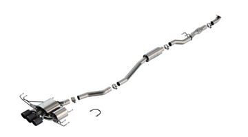 Borla 2023 Honda Civic Type R MT ATAK Catback Exhaust w/ 4in Black Anodized Carbon Fiber Tips