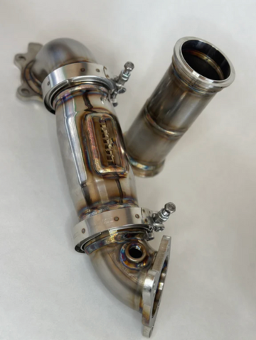 Axion Industries 1.5T Evolution 2N1 Downpipe + Front Pipe Combo - 0