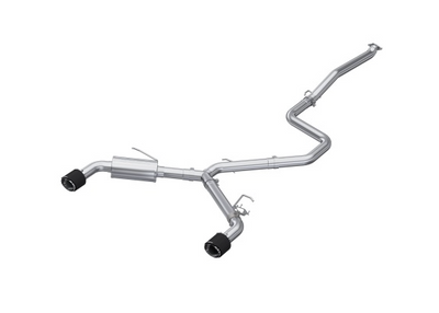 MBRP 22-23 Hyundai Elantra N 2.0L Turbo T304 5in OD CF Tips Dual Outlet 3in Cat Back Exhaust