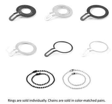 Acuity Shift Knob Charm Rings and Charm Chains