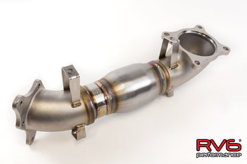 RV6 High Temp Catted Downpipe for 18+ Accord 2.0T-Type-R Turbo Ready