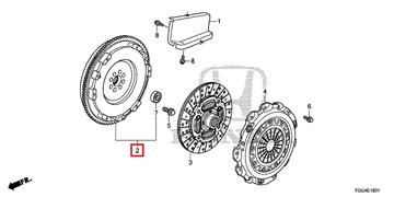 Honda OEM Flywheel | 2017-2021 Honda Civic Type-R
