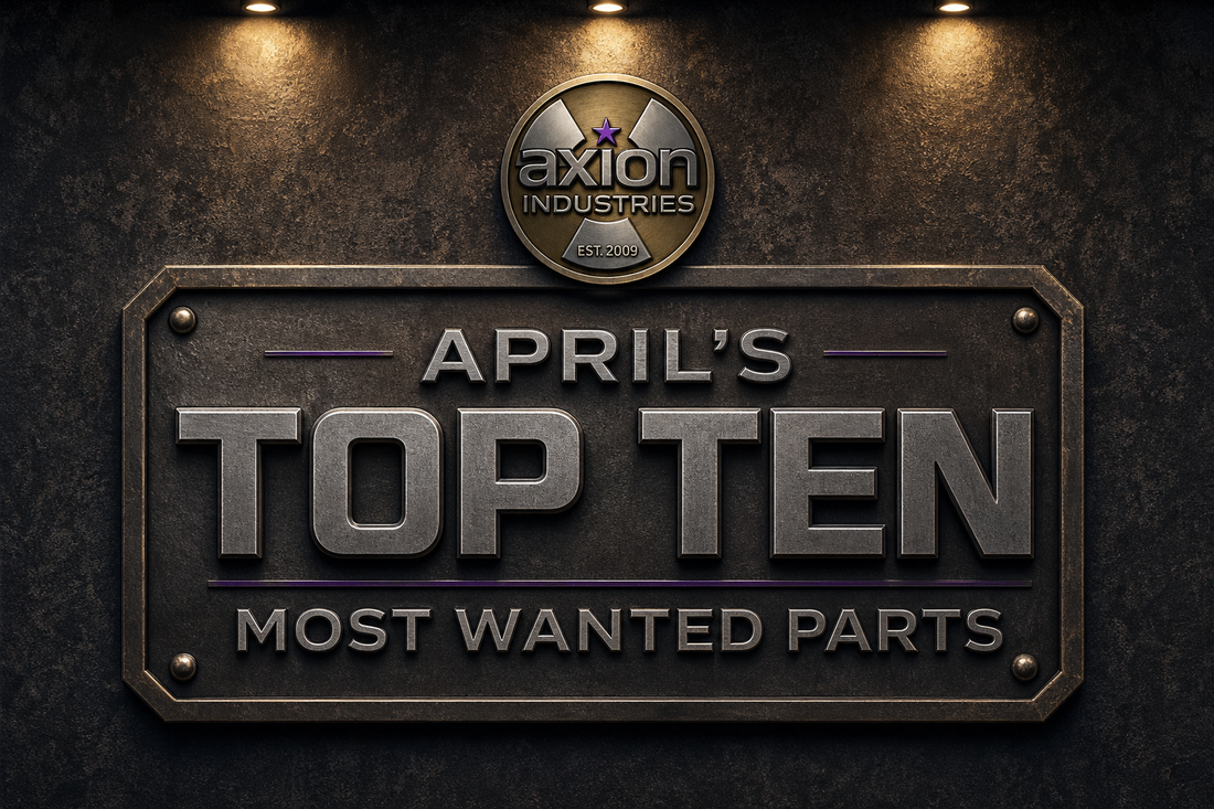Checkout April's TOP TEN MOST WANTED Parts, Our Cerakote Offerings, & Updates On Our J-Swap!