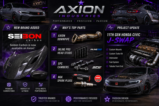 Seibon Carbon Now For Sale, May's Parts of the Month, and Updates On Our 11th Gen J-Swap!