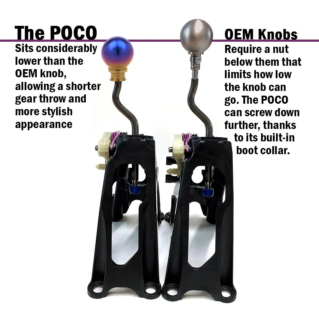 Acuity POCO-Ti Low Profile Shift Knobs