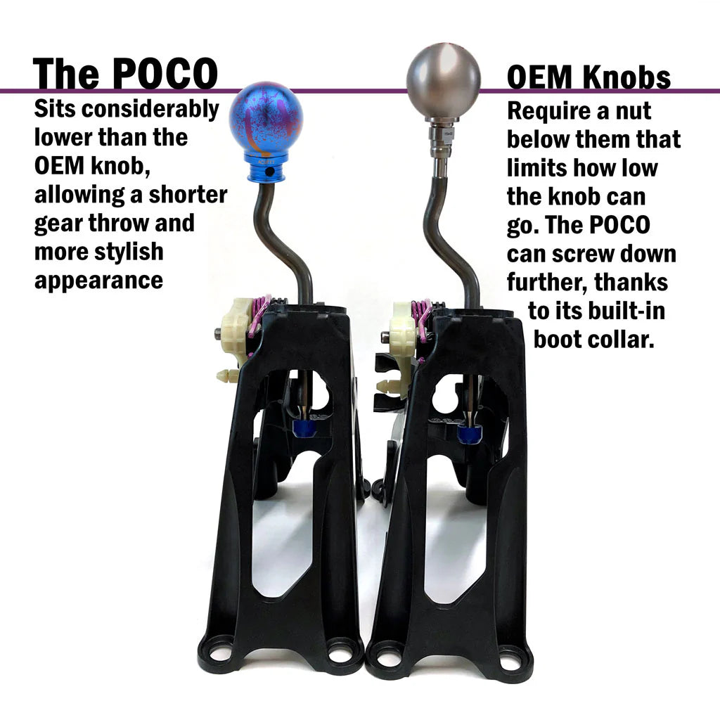 Acuity POCO-Ti Low Profile Shift Knobs