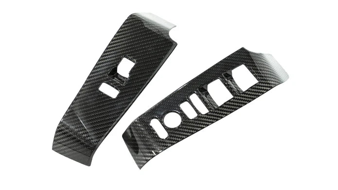 OLM LE Carbon Fiber Window Switch Panel Covers (Set of 4) - 2022+ FL Honda Civic / FL5 Type R