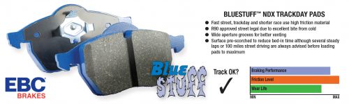 EBC 2017+ Civic Type R Bluestuff Front Brake Pads - 0