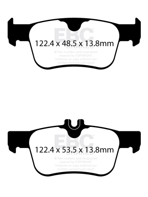 EBC 17-21 Honda Civic Type-R 2.0T Bluestuff Rear Brake Pads