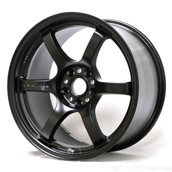 Gram Lights 57DR Wheel - 18x8.5 / Offset +38 / 5x114.3 (Semi Gloss Black)