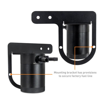 Baffled Oil Catch Can, PCV Side - 0