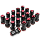 Rays Black 14x1.50 Formula FN-II Lug Nut Set 20 Special Lugs w. Red Cap-1