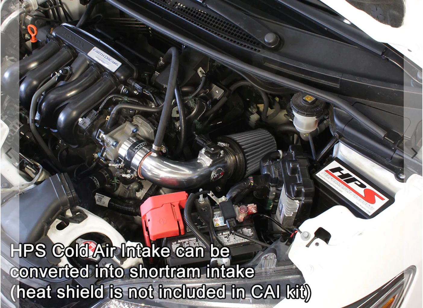 HPS Cold Air Intake Kit Manual Trans., Converts to Shortram