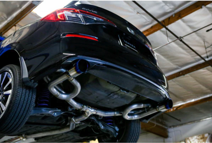 Sports Touring (LINK LOOP) Catback Exhaust - Honda Civic EX / Touring FE1 [2022+] w/ OEM Honda Si Exhaust Trim Panels