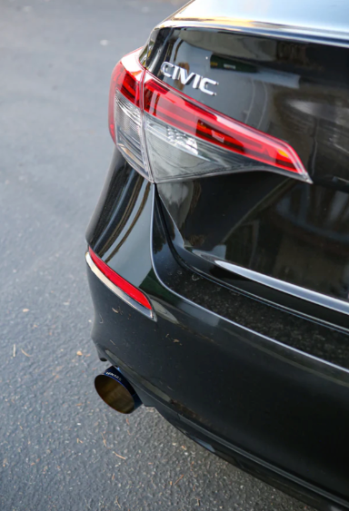 Sports Touring (LINK LOOP) Catback Exhaust - Honda Civic EX / Touring FE1 [2022+] w/ OEM Honda Si Exhaust Trim Panels