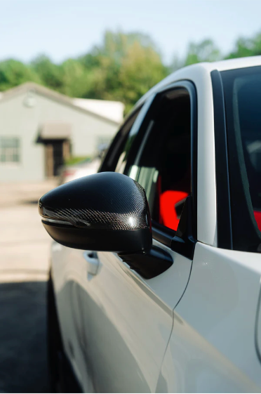 OLM Full Replacement Carbon Fiber Mirror Covers w/Turn Signal