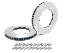 Paragon Replacement Rotors for 2020+ Honda Civic Type R FK8/FL5 OEM Hats - Front Pair