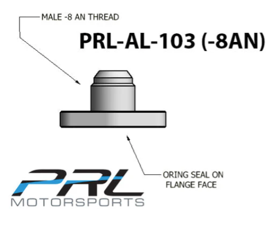 GT Turbo -8AN Ported Oil Drain Flange Slotted