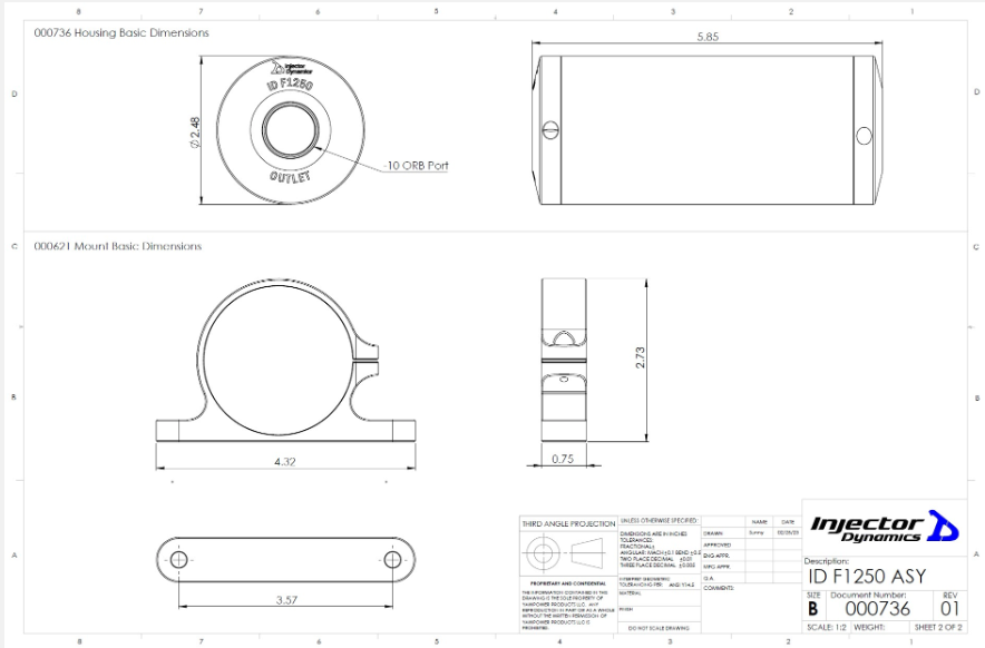 Injector Dynamics ID-F1250 Fuel Filter