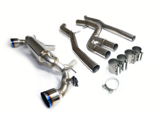 HKS 2019+ GR Supra W/O OPF Dual Hi-Power Ti Tip Catback Exhaust