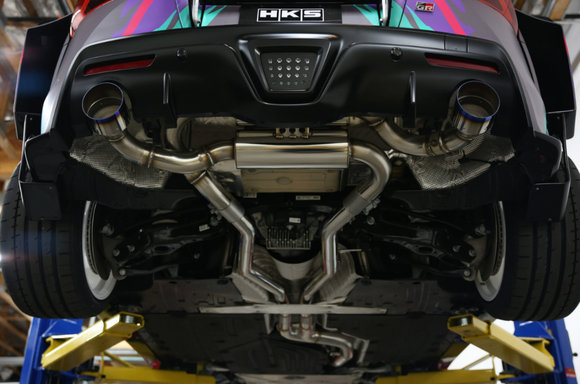 HKS 2019+ GR Supra W/O OPF Dual Hi-Power Ti Tip Catback Exhaust