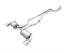 AWE 2020 Toyota Supra A90 Resonated Touring Edition Exhaust - 5in Chrome Silver Tips-2