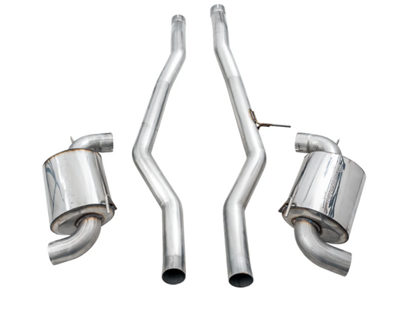 AWE 2020 Toyota Supra A90 Resonated Touring Edition Exhaust - 5in Chrome Silver Tips