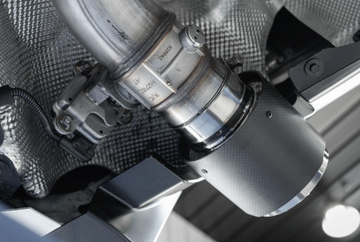 T304 Stainless Steel, 3" Cat Back, Dual Rear with Carbon Fiber Tips - 0