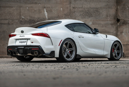 T304 Stainless Steel, 3" Cat Back, Dual Rear with Carbon Fiber Tips