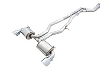 AWE Non-Resonated Touring Edition for A90 Supra - 5" Chrome Tips