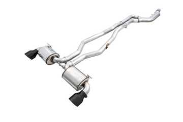 AWE 2020 Toyota Supra A90 Non-Resonated Touring Edition Exhaust - 5in Diamond Black Tips