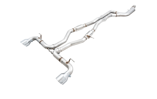 AWE Tuning 2020 Toyota Supra A90 Track Edition Exhaust - 5in Chrome Silver Tips