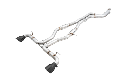 AWE Resonated Track Edition for A90 Supra - 5" Diamond Black Tips