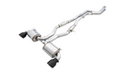 AWE 2020 Toyota Supra A90 Resonated Touring Edition Exhaust - 5in Diamond Black Tips-1