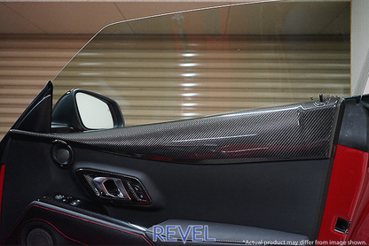REVEL GT CARBON FIBER DOOR TRIM COVER: SUPRA 2020 (2 PC)