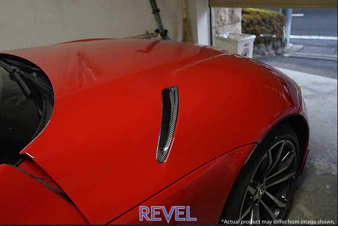REVEL GT CARBON FIBER HOOD DUCT COVER: SUPRA 2020 (2 PC)