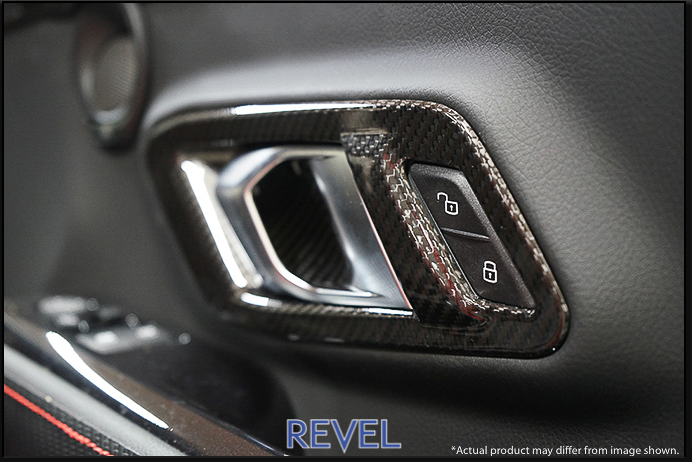 REVEL GT CARBON FIBER INNER DOOR HANDLE COVER: SUPRA 2020 (2 PC)
