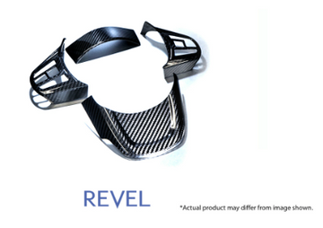 REVEL GT CARBON FIBER STEERING WHEEL COVER INSERTS: SUPRA 2020 (4 PC)