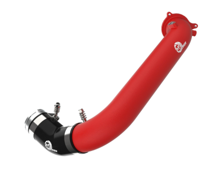 aFe BladeRunner Black 2-3/4in Aluminum Charge Pipe 2021 Toyota Supra GR (A90) I4-2.0L (t) B48