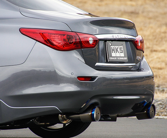 HKS INFINITI Q50 VQ37/VR30 Dual Hi-Power Titanium Tip Catback Exhaust