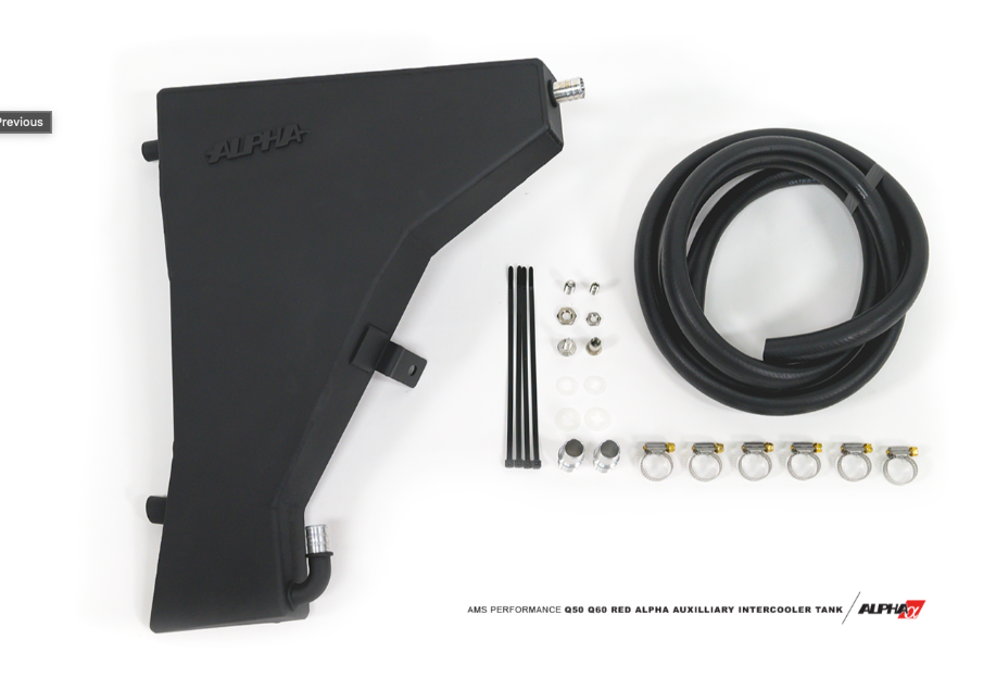 Q50 Q60 Red Alpha Auxiliary Intercooler Tank