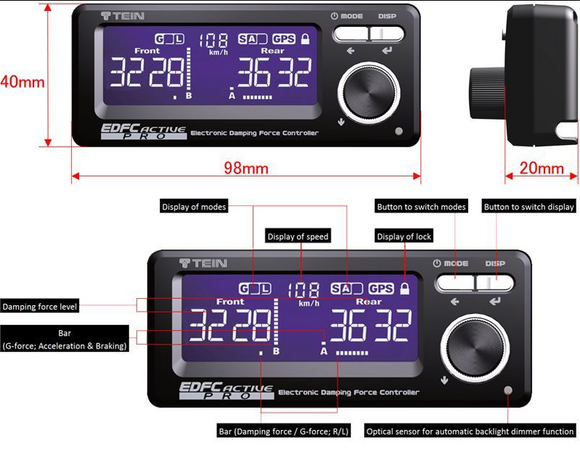 Tein EDFC Active Pro Suspension Damping Controller Kit