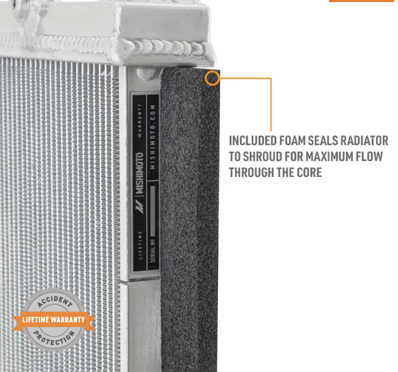 Performance Aluminum Radiator, Fits Subaru WRX 2022+