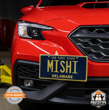 License Plate Relocation Kit, Fits Subaru WRX 2022+/Crosstrek 2018+ - 0