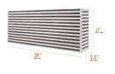 Universal Air-to-Air Race Intercooler Core 20" x 11" x 3.5-2