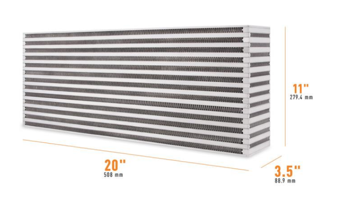 Universal Air-to-Air Race Intercooler Core 20" x 11" x 3.5 - 0