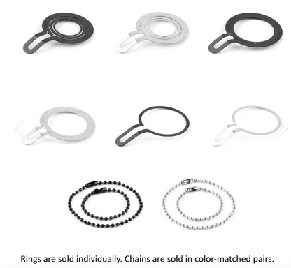 Acuity Shift Knob Charm Rings and Charm Chains