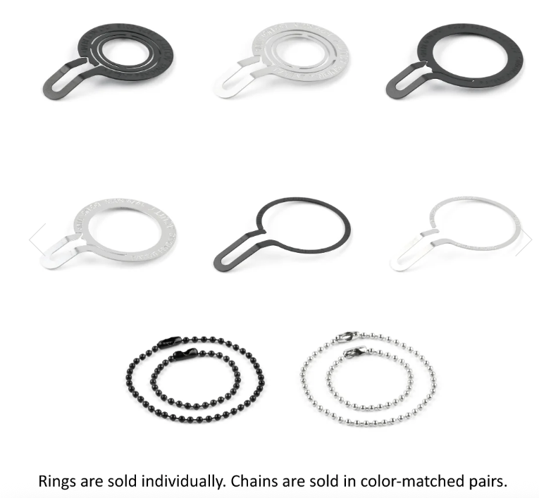 Acuity Shift Knob Charm Rings and Charm Chains