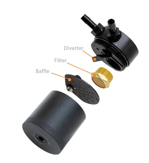 Baffled Oil Catch Can, PCV Side, Fits Nissan Z 2023+