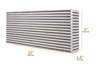Universal Air-to-Air Race Intercooler Core 22" x 12" x 4.5 - 0